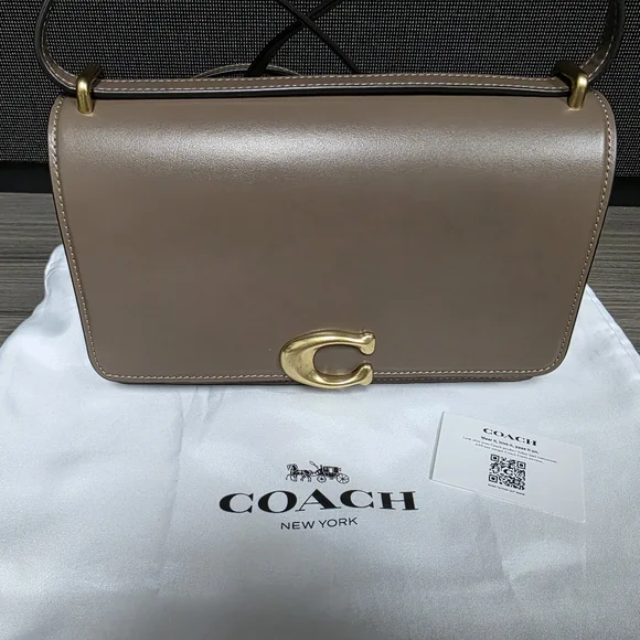 Coach Bandit Shoulder Bag Dark Stone New - Picture 6 of 12